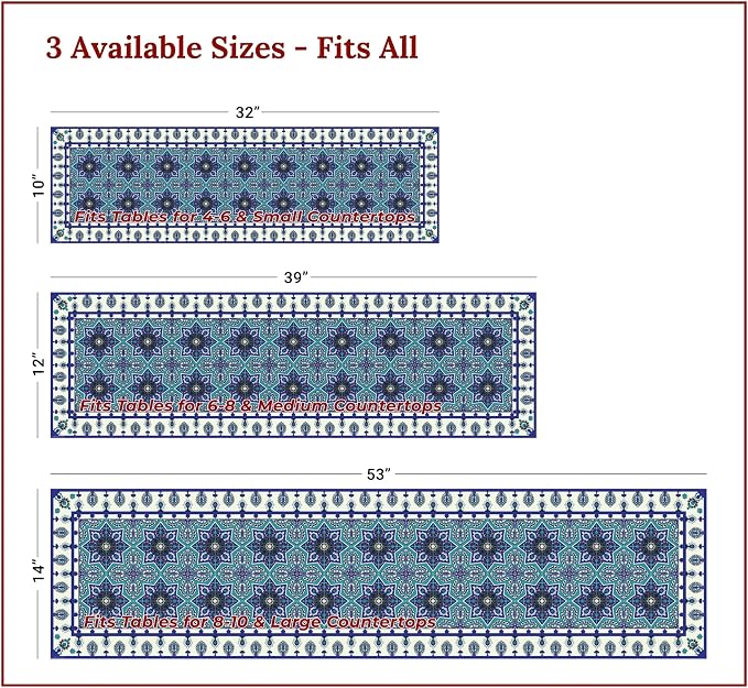 Heat Resistant Table Runner, 39 x 12 Inch - Image 4