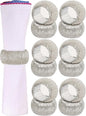 ALPHA Living HOME Beaded Napkin Rings Set of 12- Beaded Napkin Holders for Christmas, Thanksgiving, Holiday Party, Dinner PartyWeddings, Parties, Family Gatherings, and Table Décor - Silver