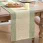 Artoid Mode Sage Green Farmhouse Rustic Paper Braided Table Runner, Seasonal by ArtoidMode