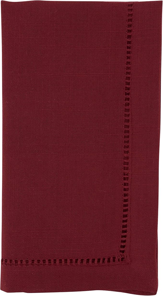 SARO LIFESTYLE Hemstitched Border Dinner Napkin by SaroLifestyle