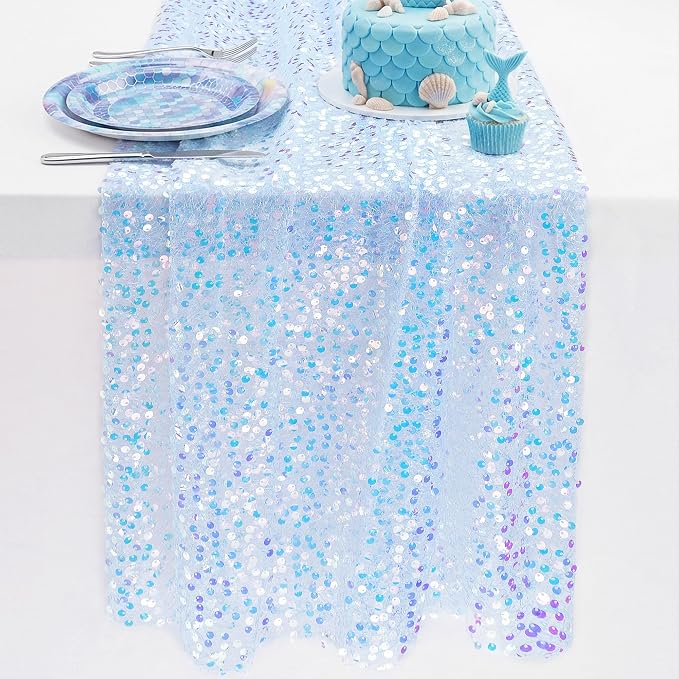 Blue Table Runner 12x72 Inches Table Decoration - Image 9