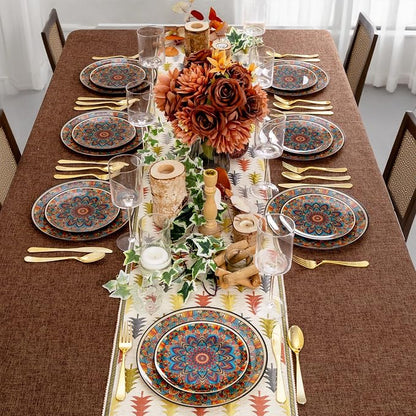 60PCS Bohemian Plastic Plates - Image 5