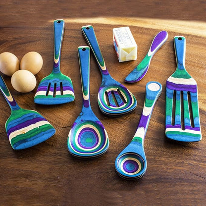 Baltique Mumbai Collection 7 Piece Cooking Utensil Set, Safe - Image 3