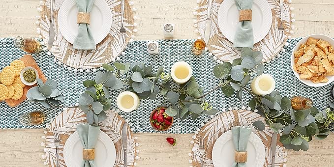 DII Woven Basics Collection 100% Cotton Knit Table Runner - Image 5