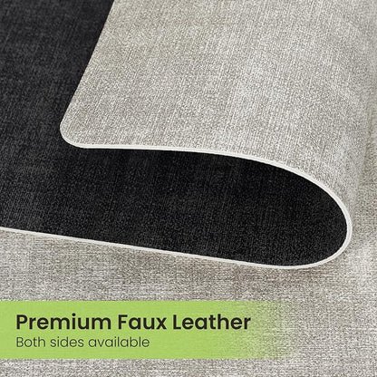 Fyvva Placemats Set of 4 Wipeable Reversible Faux Leather - Image 4