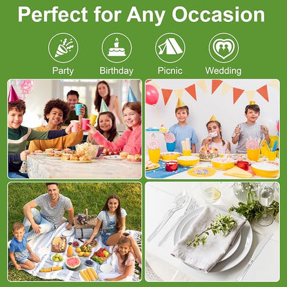 Pleafind 360 Count Plastic Silverware - Image 6