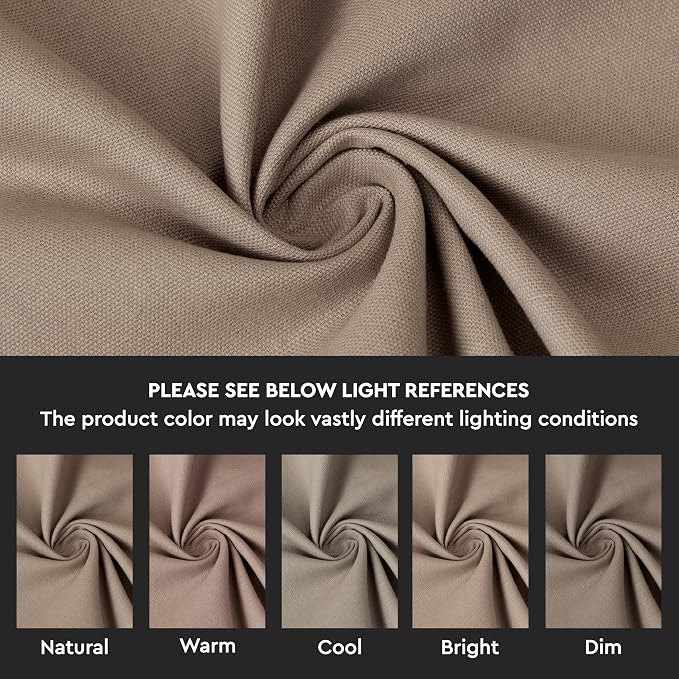Encasa XO Table Runner, Cotton Canvas Dining Runner 13"x72" | Beige, 180 GSM - Image 3