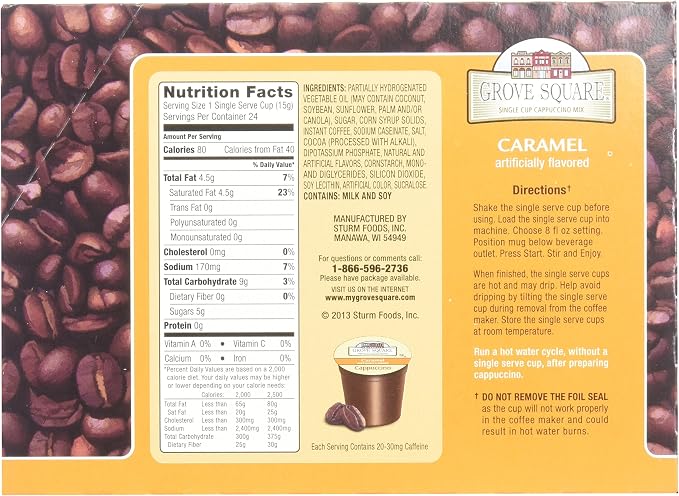 Grove Square Caramel Cappuccino 96 Single Serve Cups - Image 4