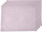 Solino Home Linen Placemats Set of 4-100% Pure Linen Chambray Lavender Cloth Placemats 14 x 19 Inch for Spring, Easter, Valentines - Athena