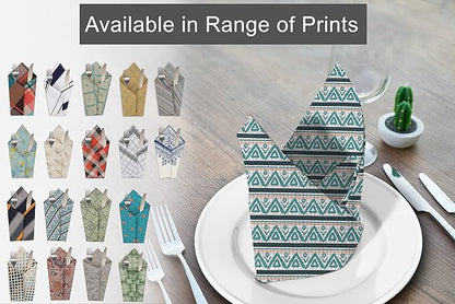 RUVANTI Cloth Napkins Set of 12 Cotton 100%, 18x18 Inches Napkins Cloth Washable, Soft, Absorbent. Cotton Napkins for Parties, Christmas, Thanksgiving, Weddings, Dinner Napkins Cloth - Kite