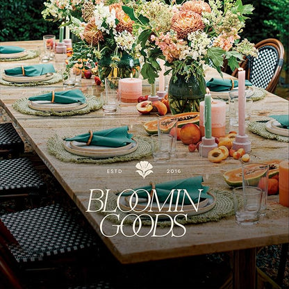 400-Pack BloominGoods Disposable Bathroom Napkins | Linen-Feel Guest Towels | Cloth-Like Hand Tissue Paper, White, 12" x 17"