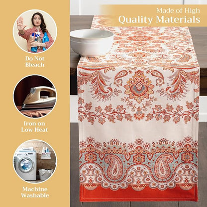 Maison d' Hermine Table Runner 100% Cotton 14.50" x 72" | Table Runners 72 - Image 3