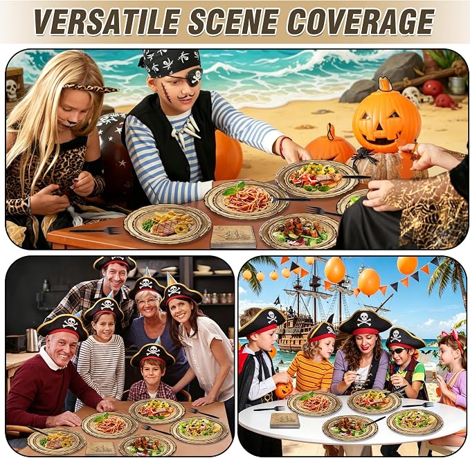 100 Pcs Disposable Pirate Tableware Set - Image 6