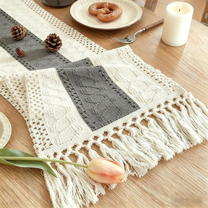 Boho Table Runner for Home Decor by Unknown