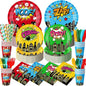 450 Pcs Hero Theme Tableware Set Decorations, Hero Action Themed Disposable by Unknown