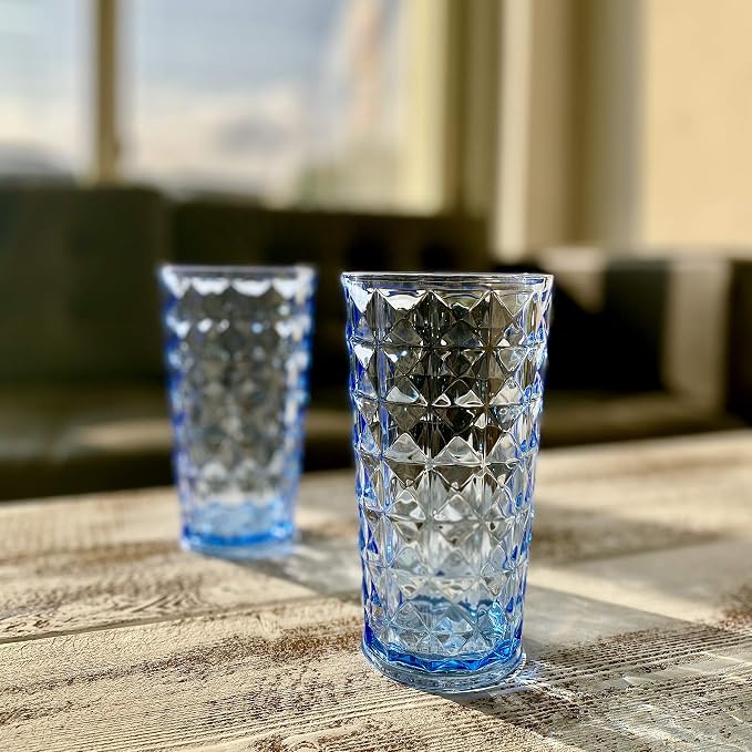 KLIFA- CUPID- 21 ounce, Acrylic Drinking Glasses Highball, Stackable Plastic - Image 2