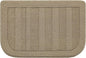 BEQHAUSE 24x36 Inch Kitchen Rug Mat Durable Kitchen Rugs Non-Slip Washable Absorbent Kitchen Mats for Floor Dirt-Resistant Semicircular Kitchen Mat (Beige)