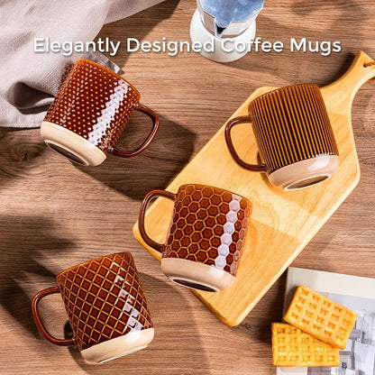GBhome Coffee Mugs Set of 4, 12 oz Coffee Cups - Image 8