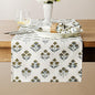 Block Print Floral Decorative Table Runners, 13x36 Inch Brown | 100% Organic by Unknown