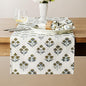 Block Print Floral Decorative Table Runners, 13x90 Inch Brown | 100% Organic by Unknown