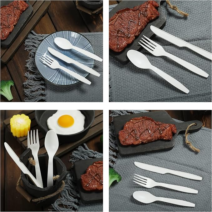 Compostable Forks, 300 Disposable Forks - Image 7