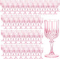7OZ Plastic Wine Glasses, Reusable Vintage Goblets Unbreakable Drinking Glasses by Unknown