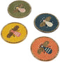 Beaded Coaster Set of 4 – Multicolor Glass-Bead Drink Coasters, Boho Table Decor for Dining & Gifting