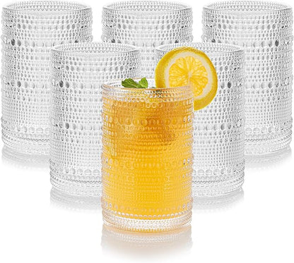 15 oz Clear Hobnail Drinking Glasses by HomeVogue