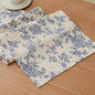 French Pastoral Farmhouse Table Runners, 13x48 Inch Blue | 100% Organic Cotton by Unknown