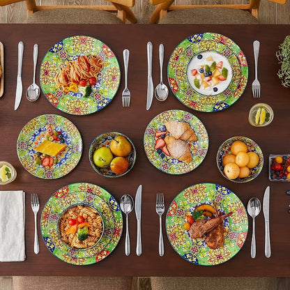 vancasso 12 Pieces Dinnerware Sets, Porcelain Dishes Set - Image 7