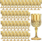 7OZ Plastic Wine Glasses, Reusable Vintage Goblets Unbreakable Drinking Glasses by Unknown