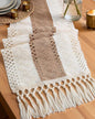 Pureegg Boho Table Runner 12 x 60 Inch, Woven Tassel Design | Dining Table by Pureegg