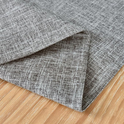 NEWISHER Reversible Double Layer Table Runner Faux Linen Fabric 13x72inch | - Image 4