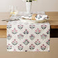 Block Print Floral Decorative Table Runners, 13x36 Inch Pink | 100% Organic by Unknown