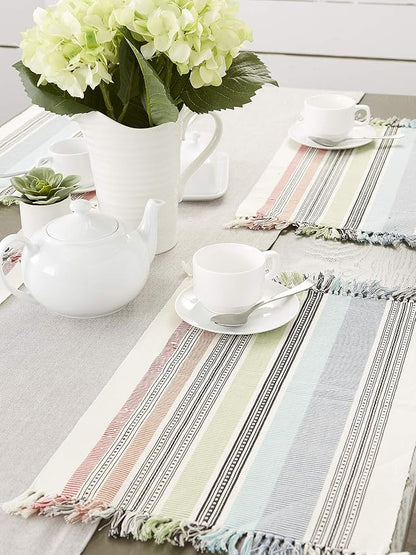 DII Variegated Tabletop Collection, Placemat Set3x19, Mediterranean, 6 Piece - Image 5