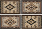 Southwestern Placemats Set of 4 Washable Table Place Mats for Dining Kitchen Party Decor