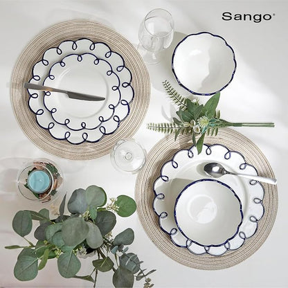 Sango 12-Piece Stoneware Dinnerware Set - Image 9