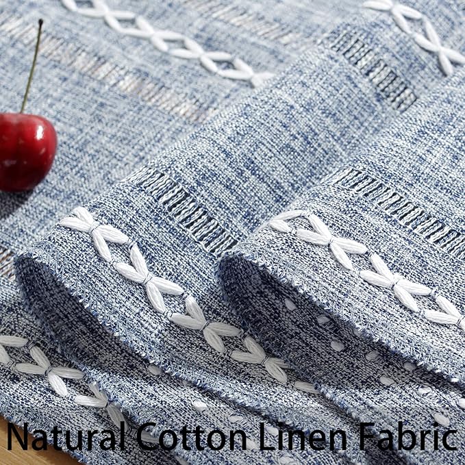 Rustic Boho Table Runner, Farmhouse Table Runners 72 Inches Long - Image 6