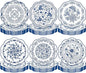 Umigy 120 Pcs 7 Inch Blue and White Floral Disposable Plates Blue Chinoiserie Floral Dessert Paper Plates for Wedding Bridal Shower Party Supplies