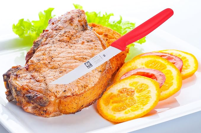 ICEL 4.25 Inch Serrated Edge Steak Knife, High Carbon German Stainless Steel - Image 6
