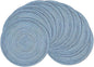 SHACOS Round Braided Placemats Set of 8 Circle Place Mats Cotton Polyester by SHACOS