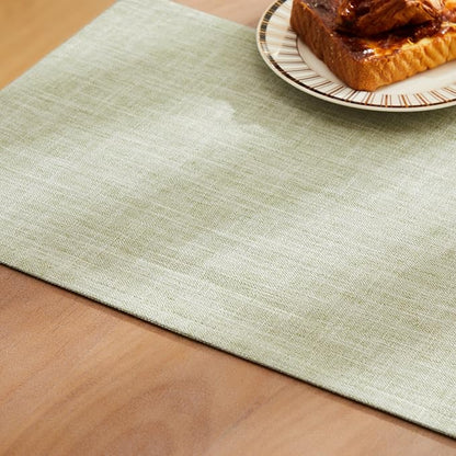 Rustic Cotton Linen Table Runner, 13x72 Inches Green | Farmhouse Style Linen - Image 6