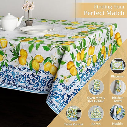 Maison d' Hermine Table Cloth Rectangle Table 100% Cotton 70 x 108 Inches Tablecloth Reusable Decorative for Dining Room Farmhouse Home Valentines Day Decorations Spring Summer - Cedrat