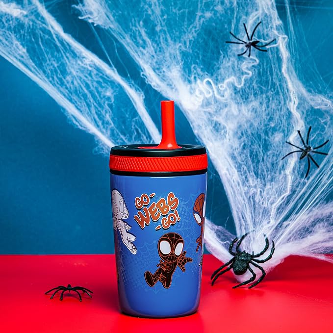 Zak Designs Marvel Spider-Man Kelso 12oz Leak-Proof Toddler Straw Cup - Image 2