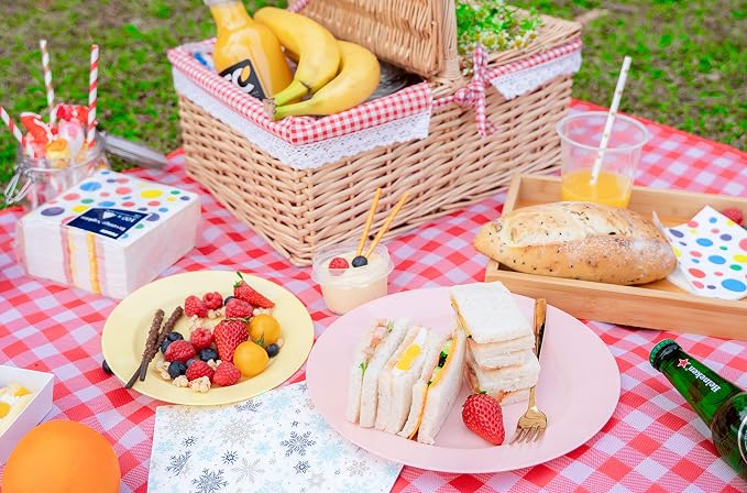Plastic Plates Disposable 60 PCS, Heavy Duty 30 Dinner Plates 10.25" and 30 - Image 6