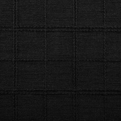 Linen Checked Farmhouse Table Runner, 13x36 Inches Black | Raised Grid Design - Image 6