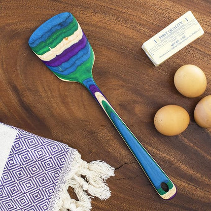 Totally Bamboo Baltique Mumbai Collection 12-1/2" Wooden Spatula, Safe - Image 3
