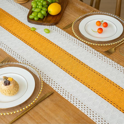 Farmhouse Table Runner for Home Decor 12x72 Yellow Fall Home Decor | 72 Inches - Image 8
