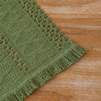 Keketoarrange Boho Macrame Table Runner 12x72 Inch | Woven Burlap Rustic Runner - Image 8
