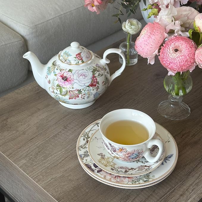STP GOODS Bone China Tea/Coffee Cup and Saucer in Gift Box Fine Bone China - Image 3